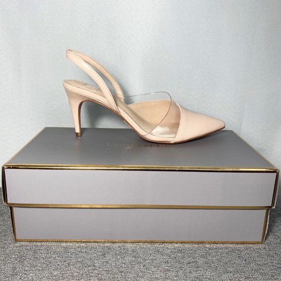 NIB LOUISE ET CIE Kareena patent leather pointy toe slingback - Picture 2 of 7